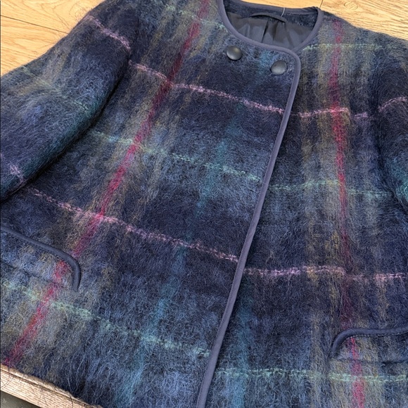 Plaid  Vintage Mohair Women's Jacket 1970’s - Picture 7 of 7
